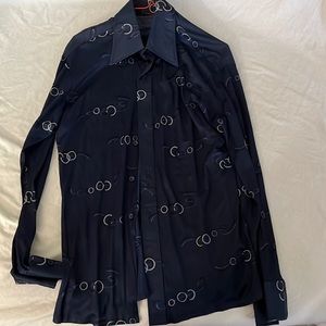 Vintage Sutton silk button down